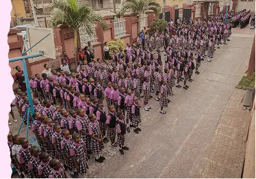 Students at God’s Blessing Comprehensive College