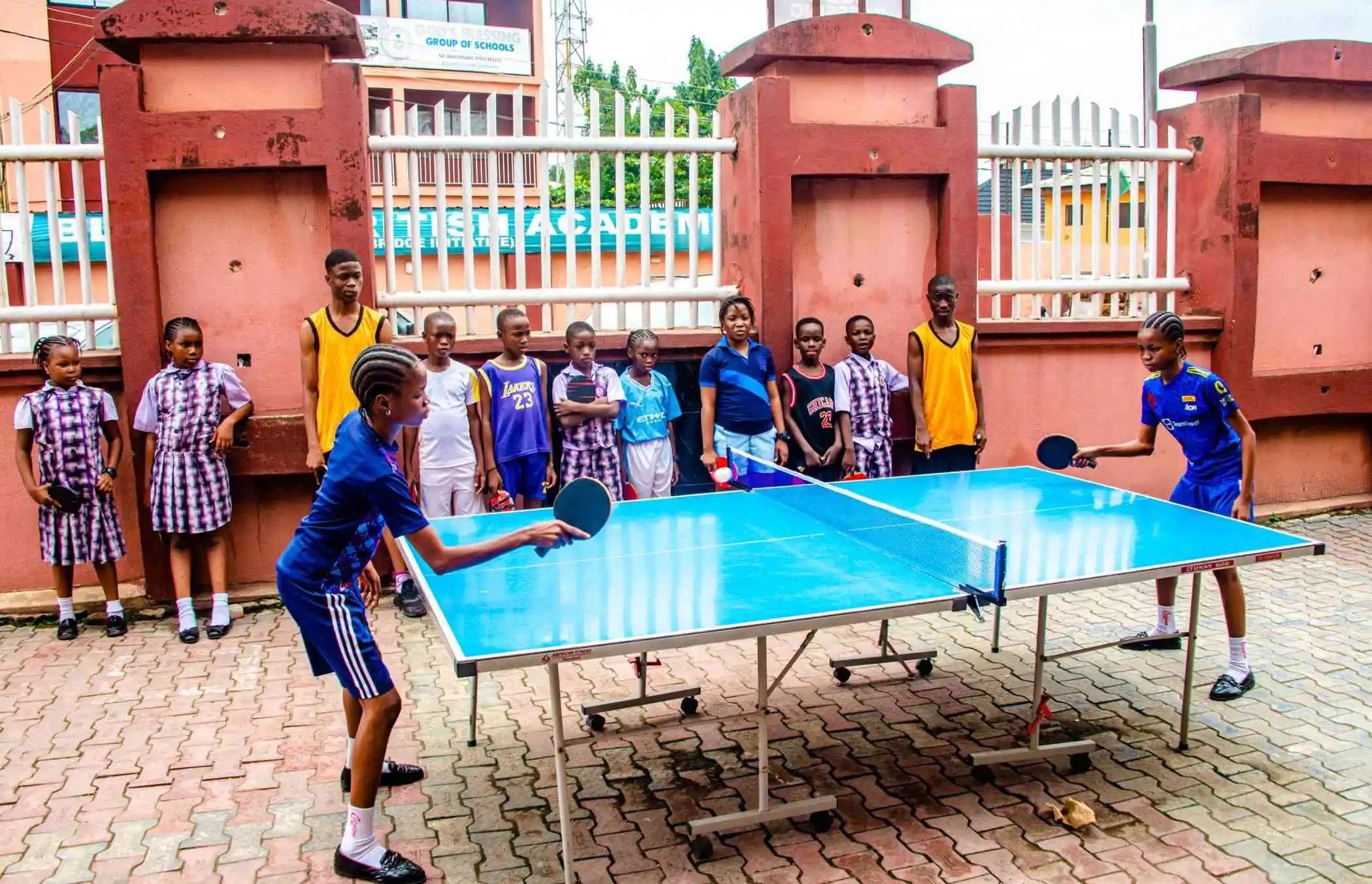 Table tennis facilities at Kiddies College