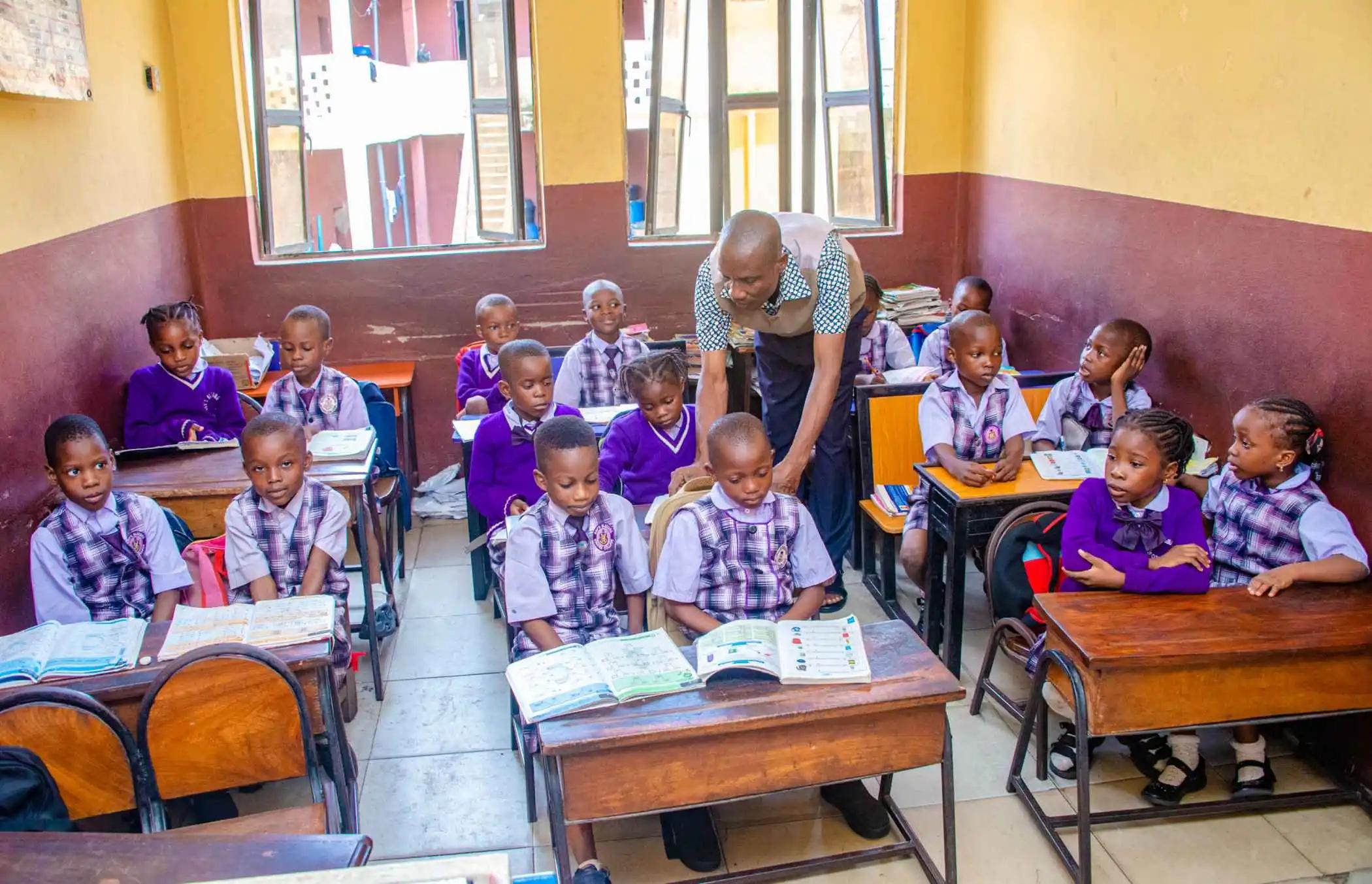 Students at the school campus