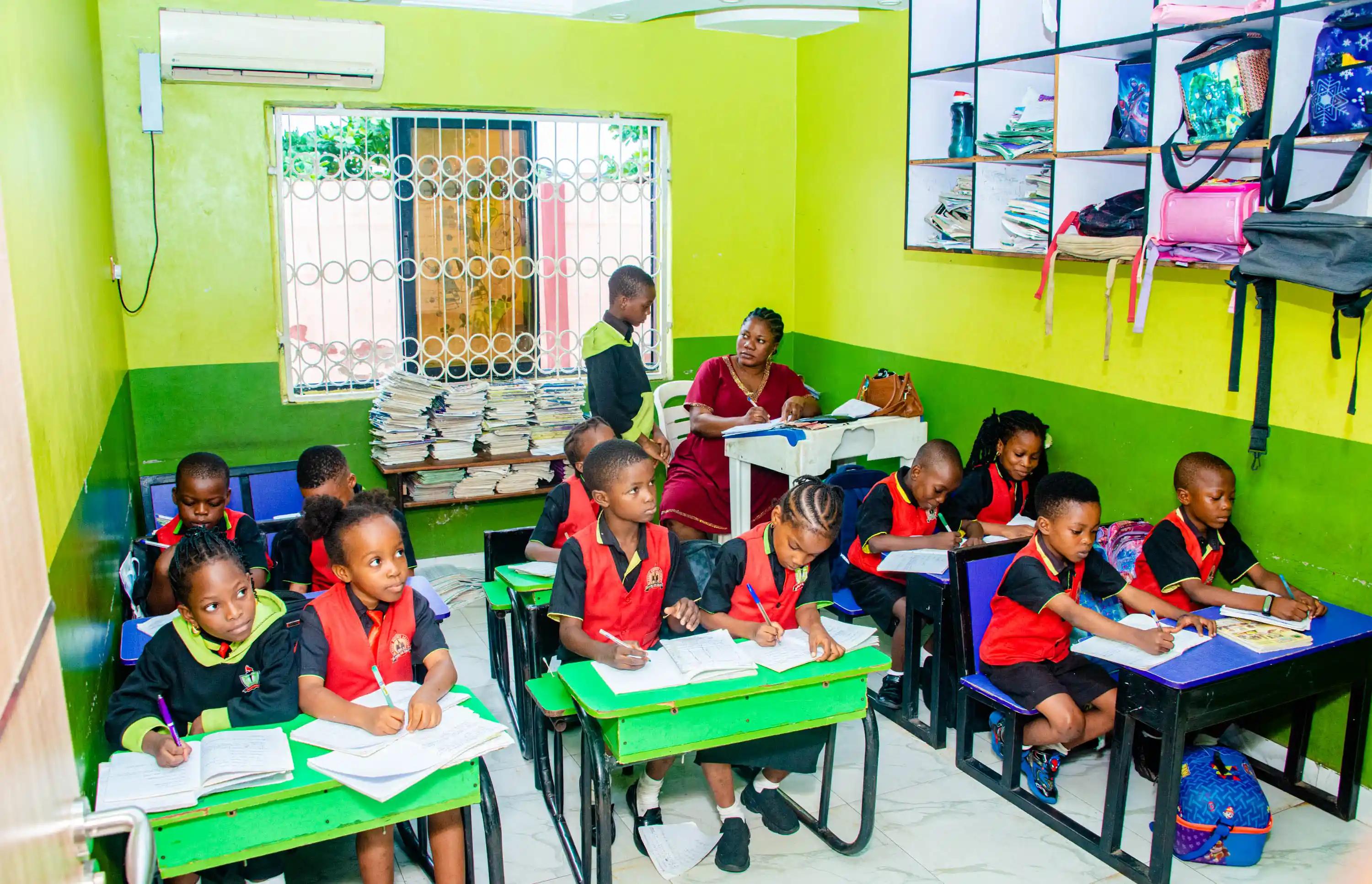 Students at the school campus